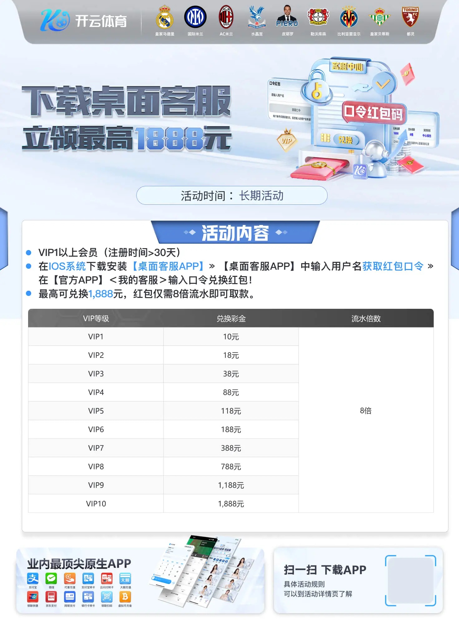 下载桌面客服 立领最高1888元